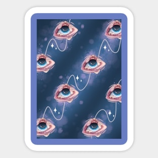 Space eyes Sticker